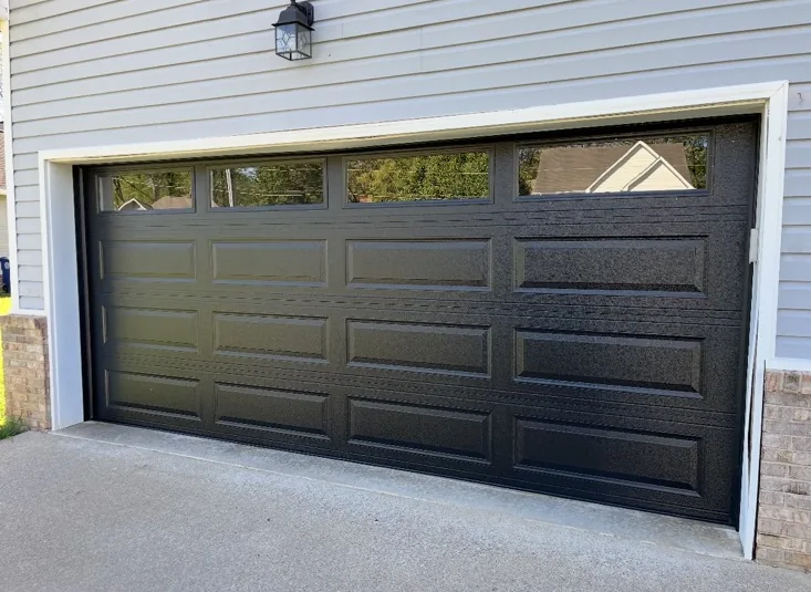 Finished residential garage door project