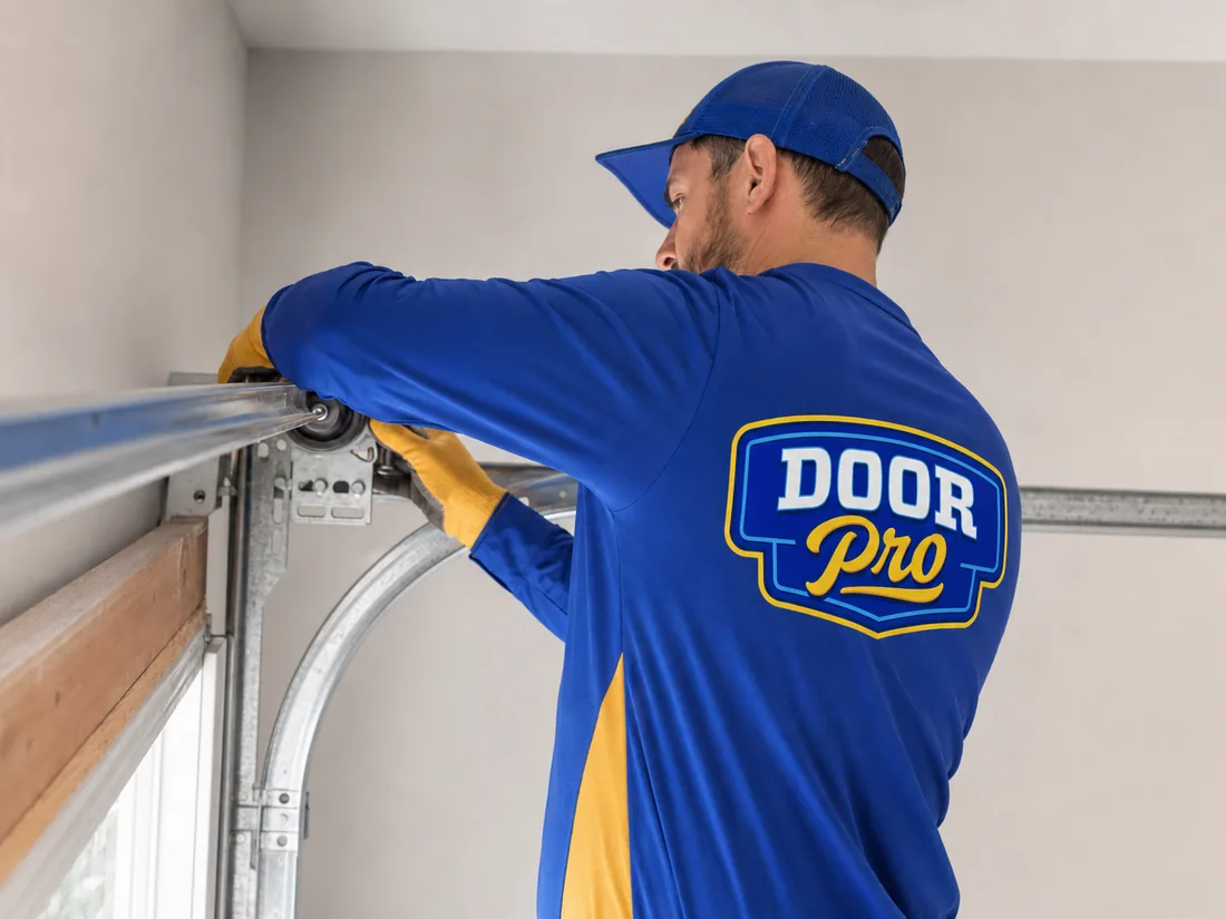 Garage door repair illustration